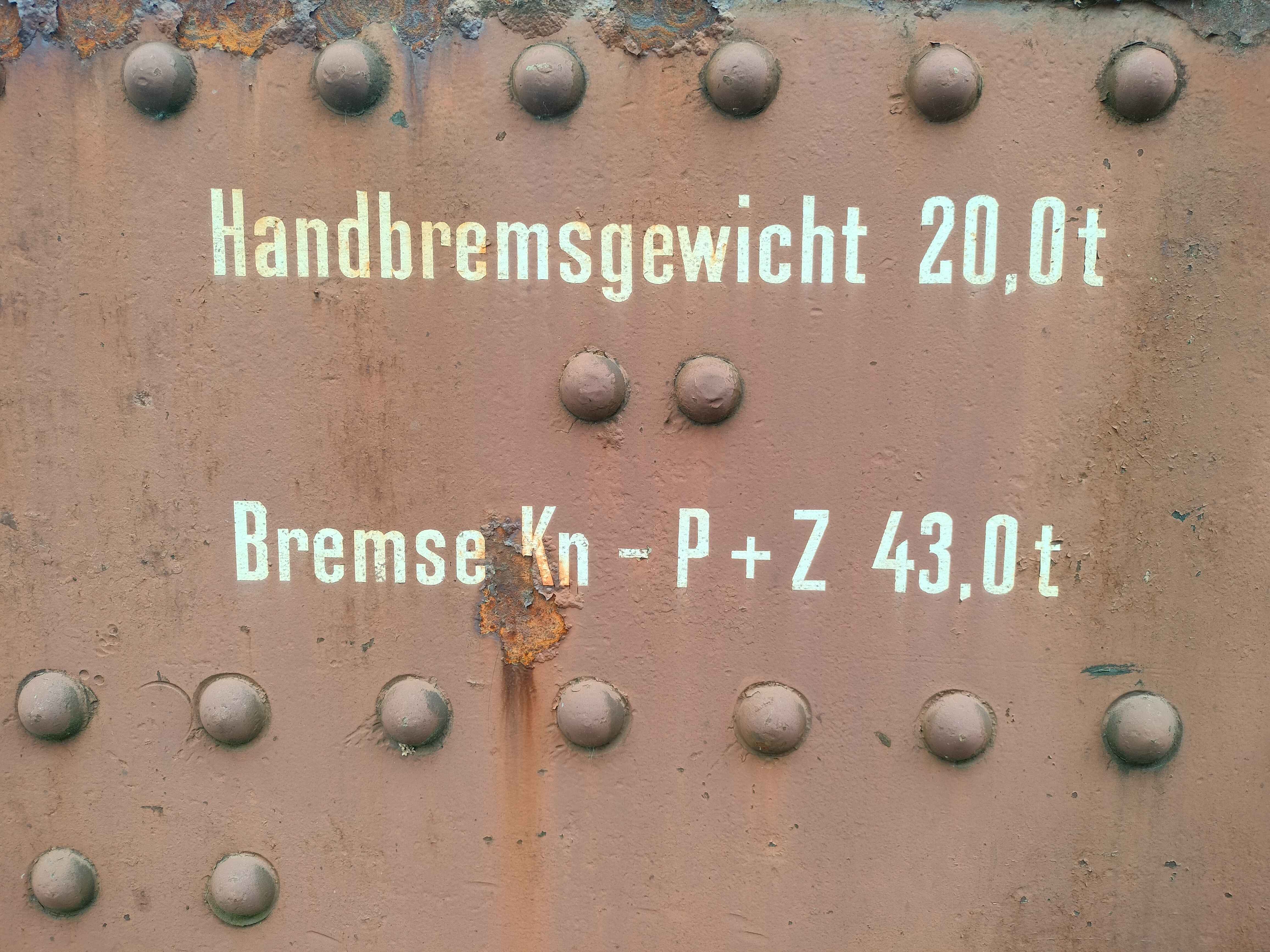 German Train Plating With Text